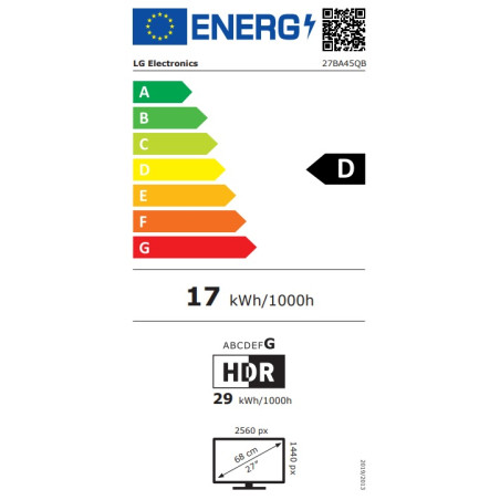 LG/27BA45QB-T/27''/IPS/QHD/75Hz/5ms/Čierna/2R