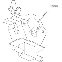 VOGELS - Vogel´s PUC 1090 Úchyt na 51mm tyč, strieborne