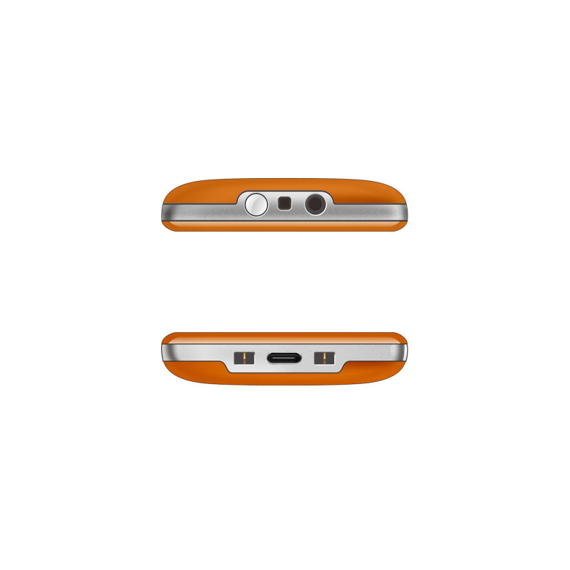 EVOLVEO EasyPhone XR, mobilný telefón pre seniorov s nabíjacím stojanom, oranžový