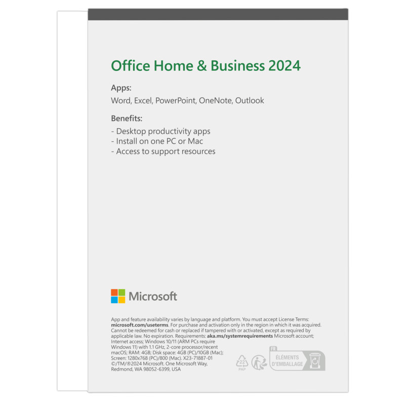 Microsoft Office 2024 pre domácnosti a podnikateľov Eng