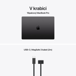 Apple MacBook Pro 16''/M5 Max/16,2''/3456x2234/36GB/2TB/M5 Max/Tahoe/Space Black/1R
