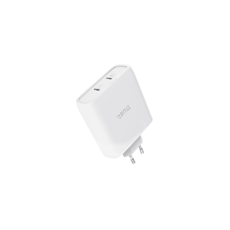 TRUST MAXO 100W 2P USB-C GAN CHARGER WHT