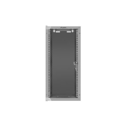 LANBERG RACKOVÁ SKRIŇA 10'' NÁSTENNÁ 12U/280X310 (FLAT PACK) S PRESKLENÝMI DVERAMI ŠEDÁ
