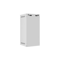 LANBERG RACKOVÁ SKRIŇA 10'' NÁSTENNÁ 12U/280X310 (FLAT PACK) S PRESKLENÝMI DVERAMI ŠEDÁ