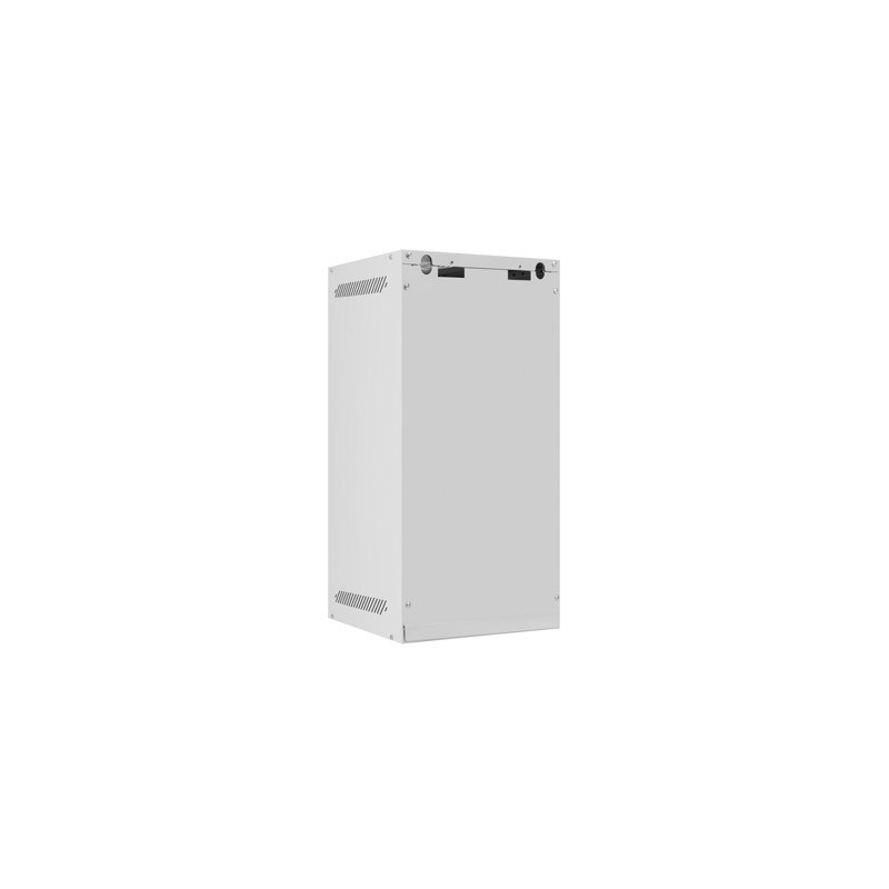 LANBERG RACKOVÁ SKRIŇA 10'' NÁSTENNÁ 12U/280X310 (FLAT PACK) S PRESKLENÝMI DVERAMI ŠEDÁ