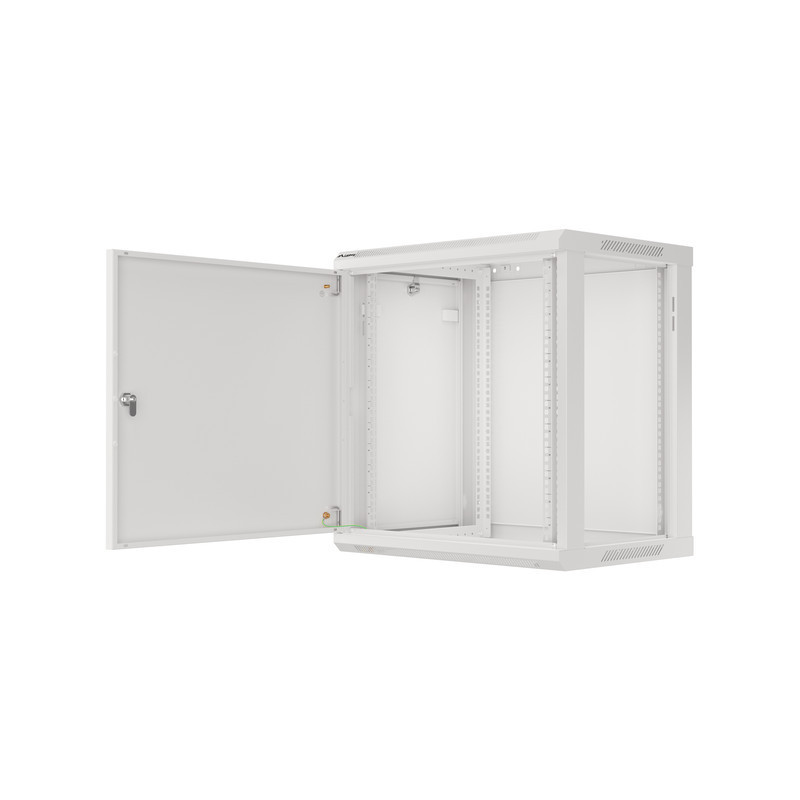 LANBERG RACKOVÁ SKRIŇA 19'' NÁSTENNÁ 12U/600X450 PRO VLASTNÚ MONTÁŽ S KOVOVÝMI DVERAMI ŠEDÁ