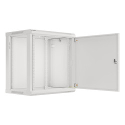 LANBERG RACKOVÁ SKRIŇA 19'' NÁSTENNÁ 12U/600X450 PRO VLASTNÚ MONTÁŽ S KOVOVÝMI DVERAMI ŠEDÁ