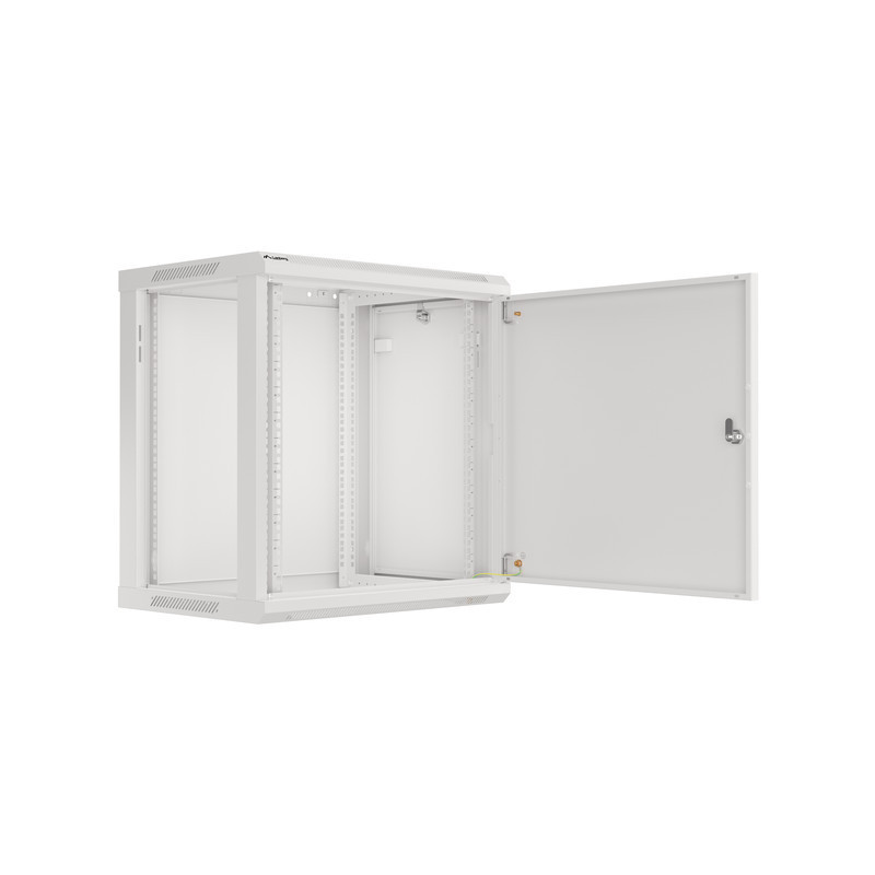 LANBERG RACKOVÁ SKRIŇA 19'' NÁSTENNÁ 12U/600X450 PRO VLASTNÚ MONTÁŽ S KOVOVÝMI DVERAMI ŠEDÁ
