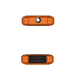 EVOLVEO StrongPhone H1, IP68 odolný Dual SIM telefón, 2,8'' LCD, 5000mAh, Powerbanka, oranžový