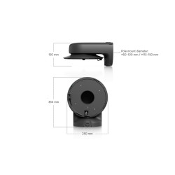 UBIQUITI ENTERPRISE - Ubiquiti UACC-AI-MS-4-AM-B - UniFi Enterprise AI Multi Sensor 4 Camera Arm Mount, čierna