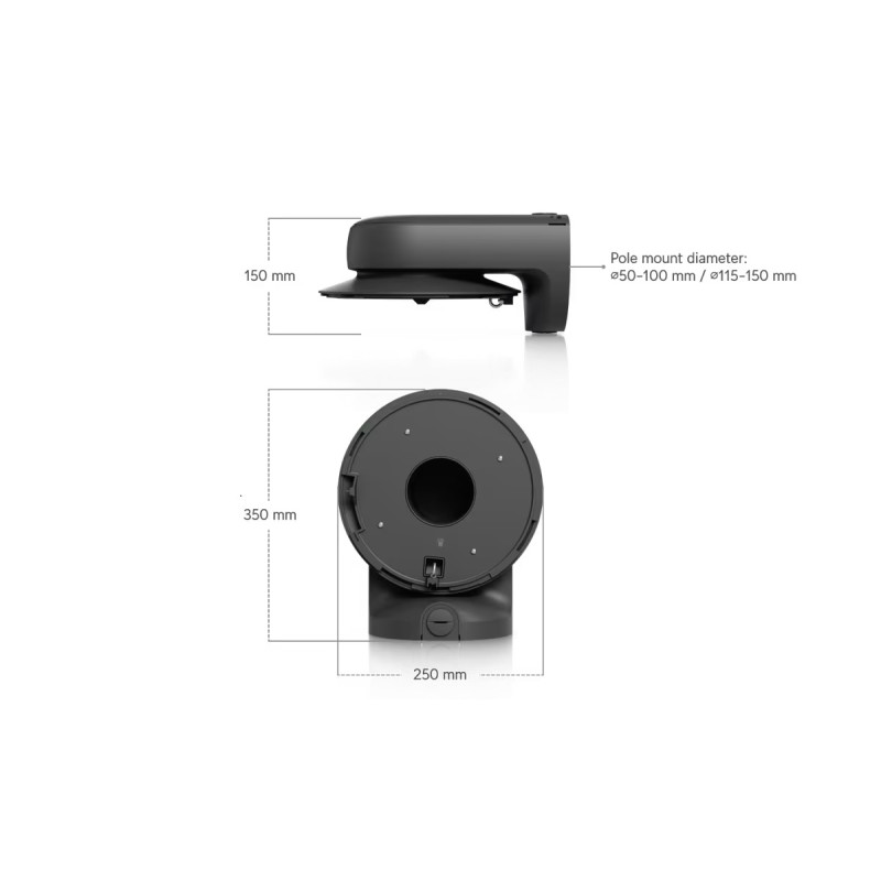 UBIQUITI ENTERPRISE - Ubiquiti UACC-AI-MS-4-AM-B - UniFi Enterprise AI Multi Sensor 4 Camera Arm Mount, čierna