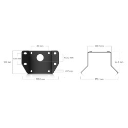 UBIQUITI ENTERPRISE - Ubiquiti UACC-AI-MS-4-AM-B - UniFi Enterprise AI Multi Sensor 4 Camera Arm Mount, čierna