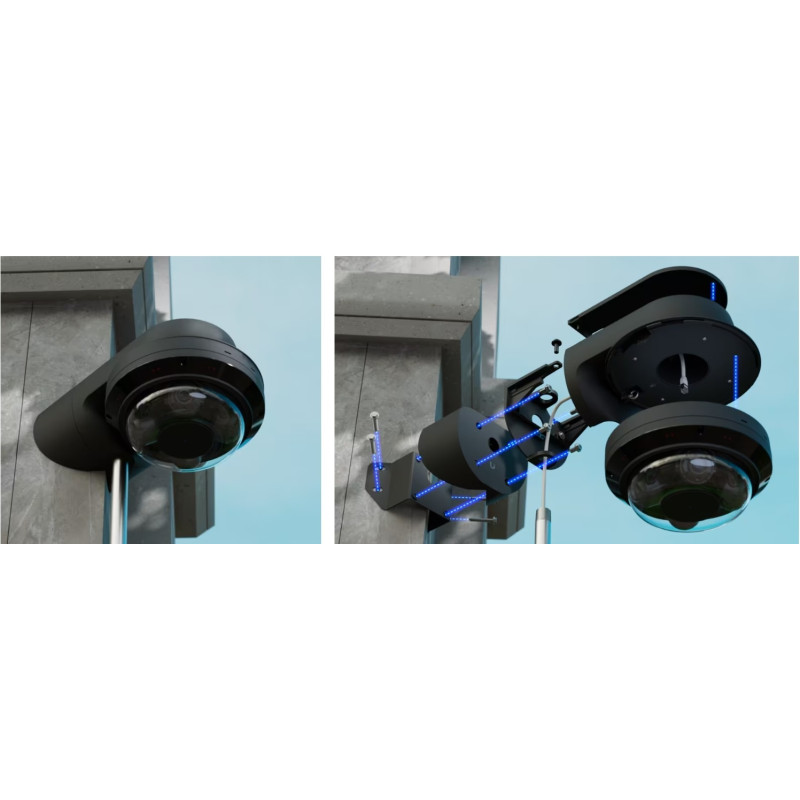 UBIQUITI ENTERPRISE - Ubiquiti UACC-AI-MS-4-AM-B - UniFi Enterprise AI Multi Sensor 4 Camera Arm Mount, čierna