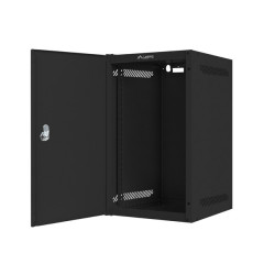 LANBERG RACKOVÁ SKRIŇA 10'' PRO MONTÁŽ NA STENU 9U/280X310 PRO VLASTNÚ MONTÁŽ S KOVOVÝMI DVERAMI ČIERNA