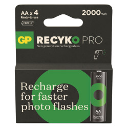 GP BATERIE - GP Nabíjací ReCyko Pro Photo Flash AA 2000mAh-4ks