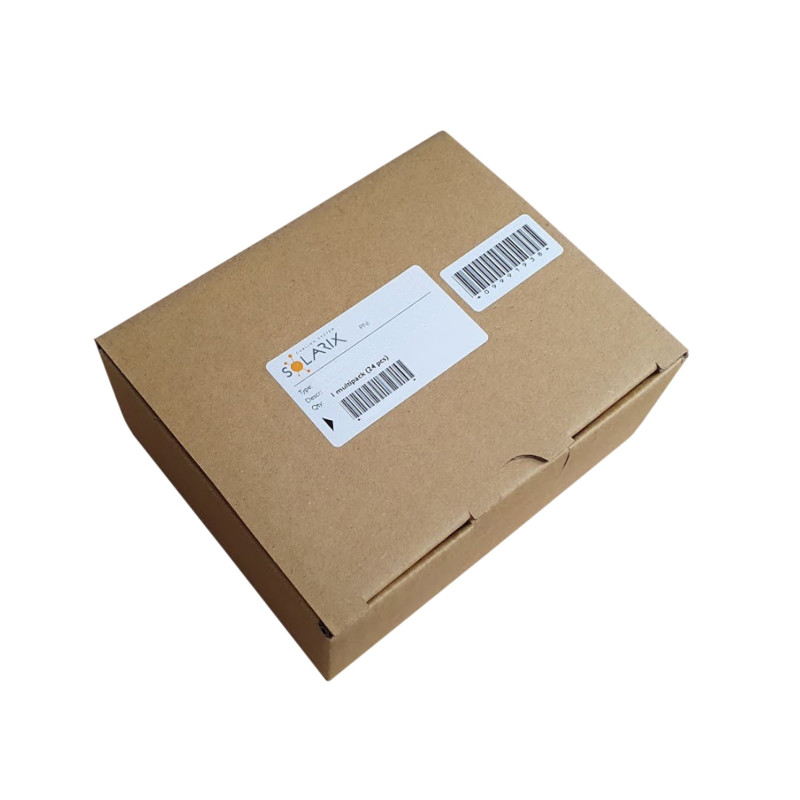 MULTIPACK 24 ks - samorezný keystone Solarix CAT5E UTP SXKJ-5E-UTP-BK-SA