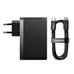 NONAME - Baseus CCGP100201 GaN5 Pro Fast Nabíjačka USB + 2xUSB-C 140W Black