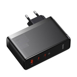 NONAME - Baseus CCGP100201 GaN5 Pro Fast Nabíjačka USB + 2xUSB-C 140W Black