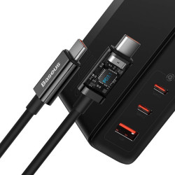 NONAME - Baseus CCGP100201 GaN5 Pro Fast Nabíjačka USB + 2xUSB-C 140W Black