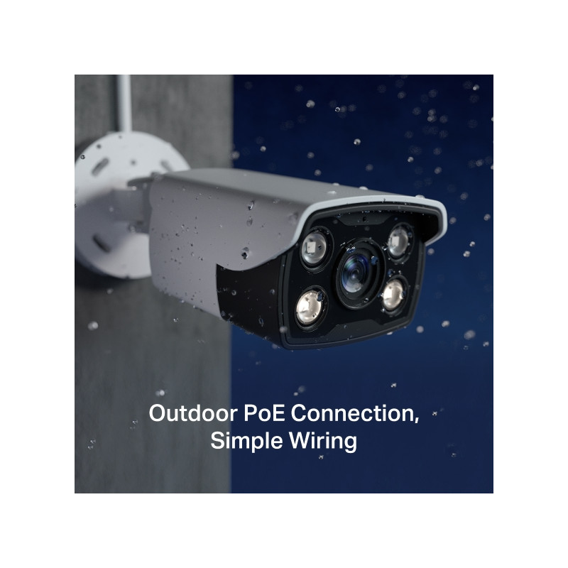 TP-LINK - VIGI C340 (2.8mm) 4MP Outdoor Full-Color Network Camera