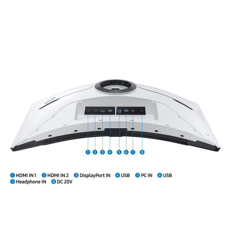 Samsung Odyssey G8 Neo/G85NB/32''/VA/4K UHD/240Hz/1ms/Blck-White/2R
