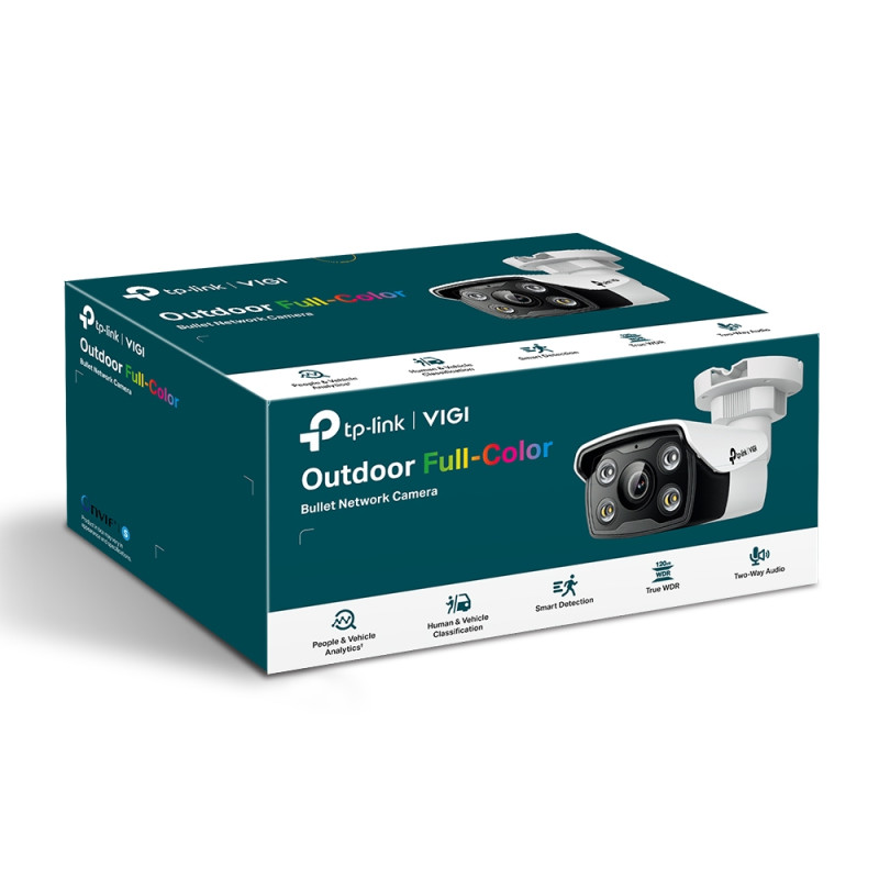 TP-LINK - VIGI C350 (2.8mm) 5MP Full-Color Bullet Net.cam.