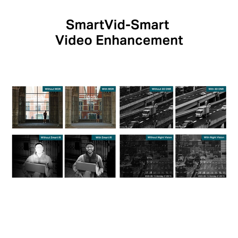 TP-LINK - VIGI C350 (2.8mm) 5MP Full-Color Bullet Net.cam.