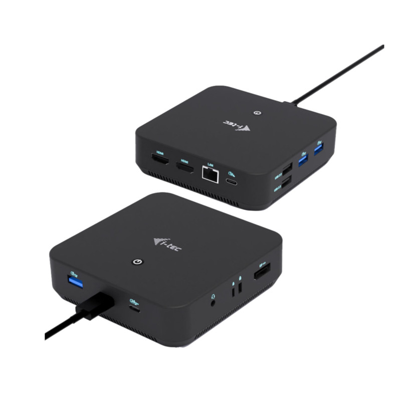 i-tec USB-C DP Dual HDMI Docking Station, Power Delivery 100W