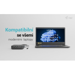 i-tec USB-C DP Dual HDMI Docking Station, Power Delivery 100W