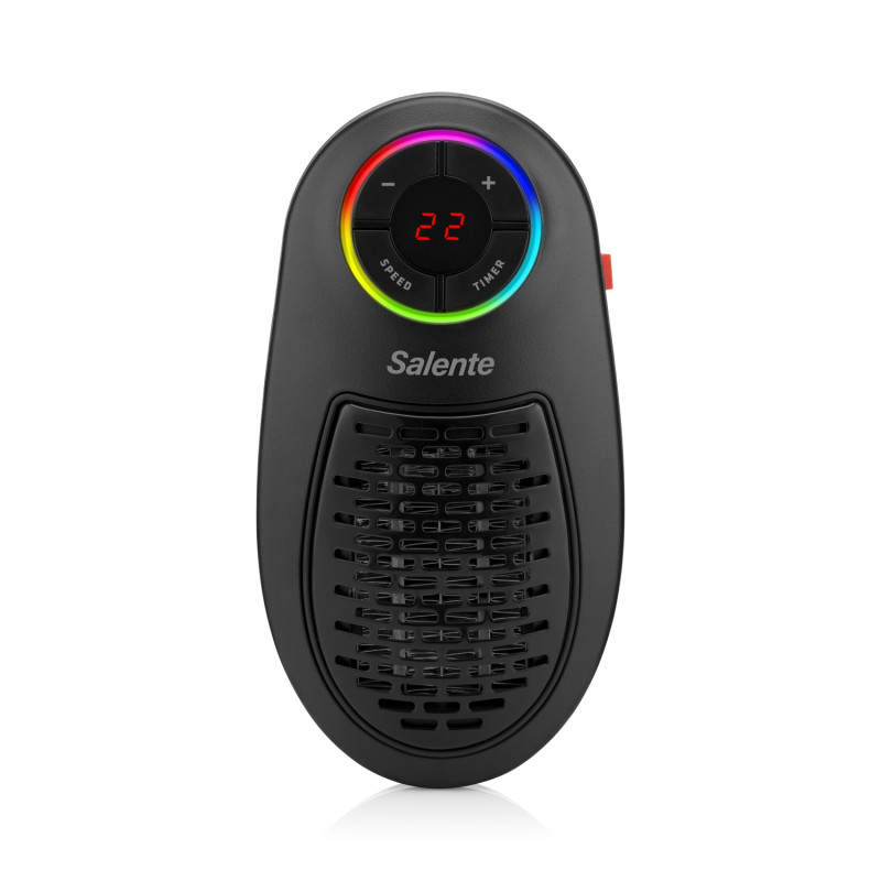 Salente HotHeat, teplovzdušný mini ventilátor, 500 W, čierny