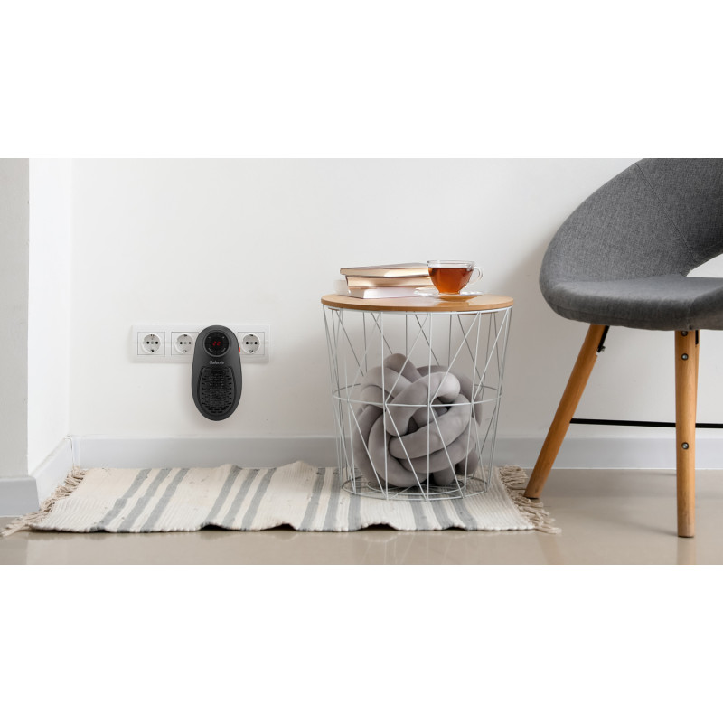 Salente HotHeat, teplovzdušný mini ventilátor, 500 W, čierny