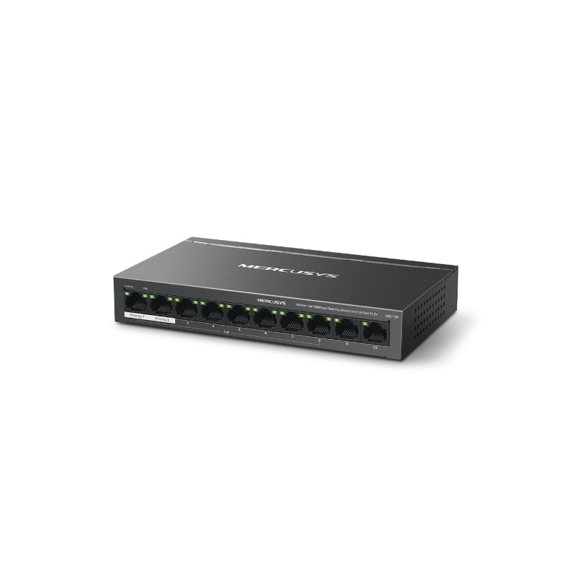 Mercusys MS110P 10xFE desktop switch 8xPoE+