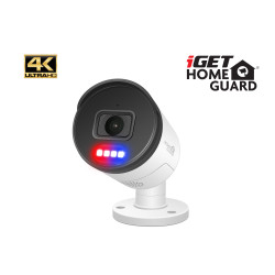 iGET HGNHK938CAM - UltraHD 4K PoE IP kamera, SMART detekcia, IP66, zvuk, nočný prísvit 40m, ONVIF 2.6
