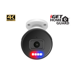 iGET HGNHK938CAM - UltraHD 4K PoE IP kamera, SMART detekcia, IP66, zvuk, nočný prísvit 40m, ONVIF 2.6