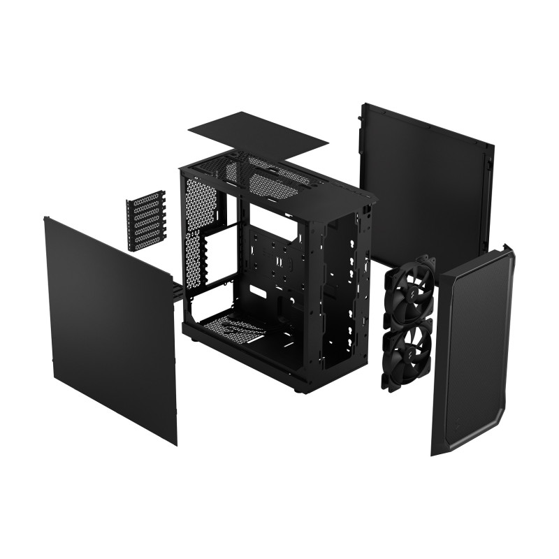 Fractal Design Focus 2 Čierna plná/Midi Tower/Čierna