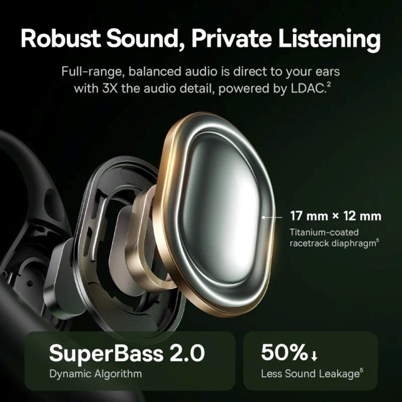 NONAME - Baseus Bass BF1 Pro Eli Sport 2 Bezdrôtové Slúchadlá Cosmic Black