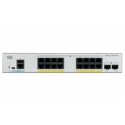 CISCO REFRESH - Catalyst C1000-16P-2G-L, 16x 10/100/1000 Ethernet PoE+ portu a 120W PoE budget, 2x 1G SFP uplinks