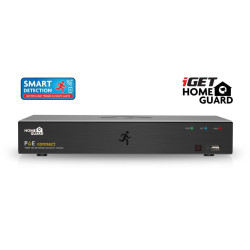 iGET HGNVK85304 - Kamerový PoE FullHD set, 8CH NVR + 4x IP 1080p kamera, SMART detekcia, W/M/Andr/iOS