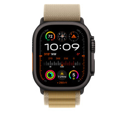 APPLE - Watch Acc/49/Tan Alpine Loop -M- Black Titan