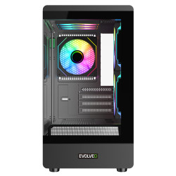 EVOLVEO Ursus, mATX/6x ARGB 120/sklo čelo + bok