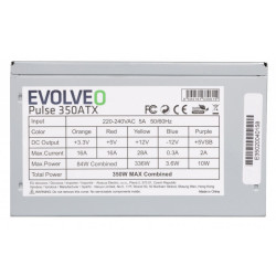 EVOLVEO Pulse 350, zdroj 350W, ATX, tichý, bulk, 3YRW