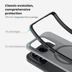 Nillkin Super Frosted PRE Magnetic Zadný Kryt pre Xiaomi 17 Transparent Black