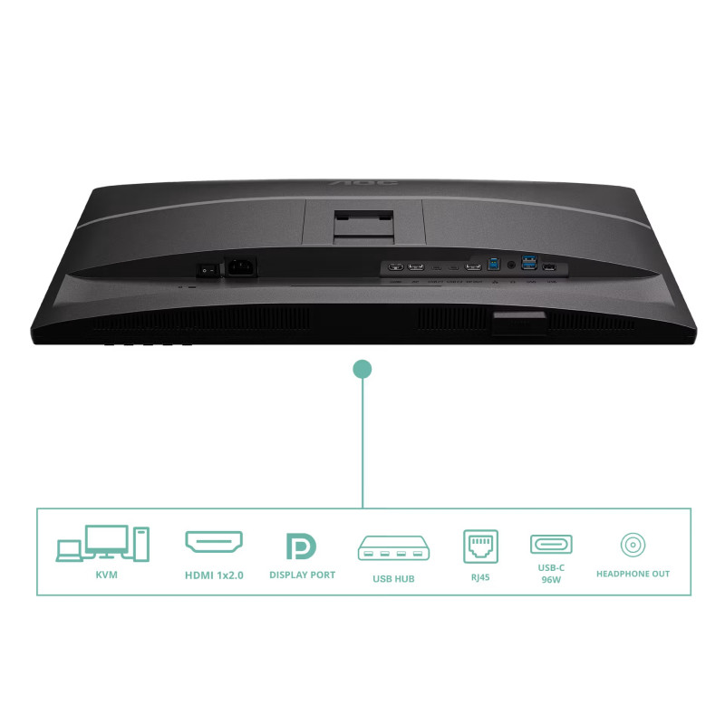 AOC/Q27P4CV/27''/IPS/QHD/120Hz/4ms/Čierna/5R