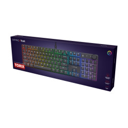Trust Gaming GXT 866 Torix/Drôtová USB/US layout/Čierna