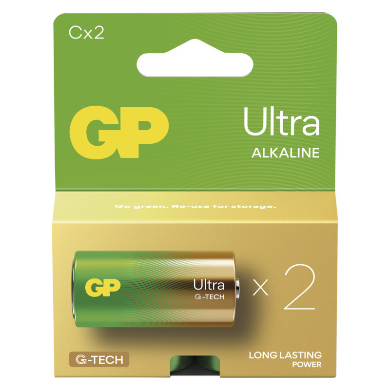 GP BATERIE - GP Alkalická batéria ULTRA C (LR14) - 2ks