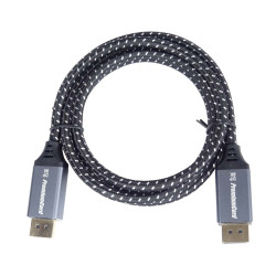 PremiumCord DisplayPort 1.4 prípojný kábel, kovové a pozlátené konektory, 1m