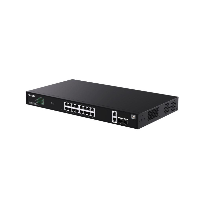 Tenda TEG2220P-16-250W Gigabit Websmart L2 Cloud PoE+ Switch 230W, 16x1Gb/s PoE+, 2xRJ45, 2xSFP, Rack