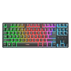 Trust GXT831 Thado TKL/Bezdrôtové USB/US/Čierna