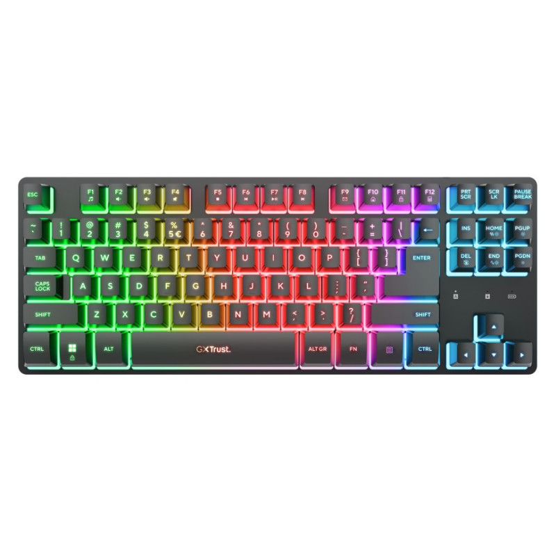 Trust GXT831 Thado TKL/Bezdrôtové USB/US/Čierna