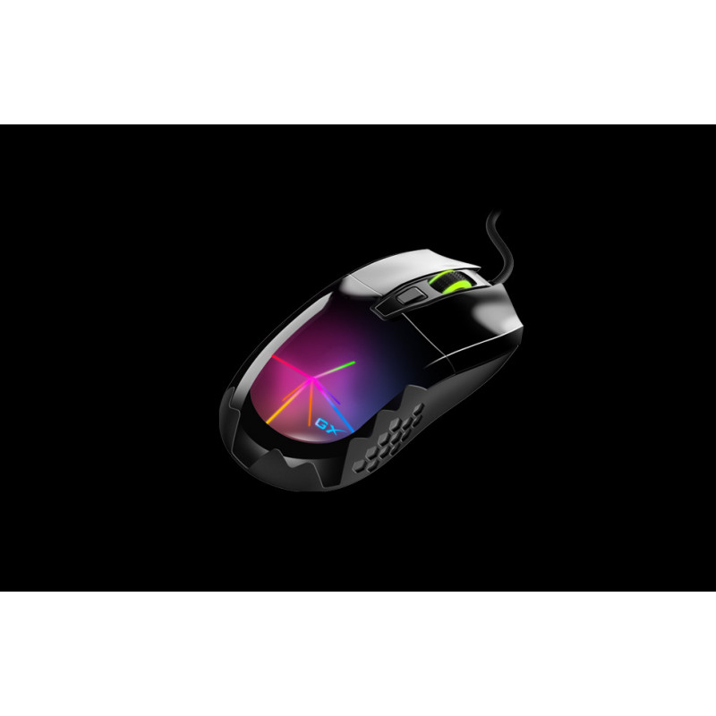Genius Scorpion M715/Herná/Optická/Pre pravákov/7 200 DPI/Drôtová USB/Čierna